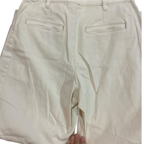 Pistola Eil Barrel Leg Pants Cream Sz 27 Wide Leg UO - Picture 8 of 10